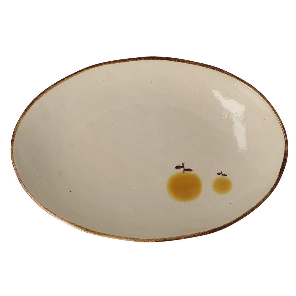 IZAWA | Orange Tableware - Deep Oval Plate