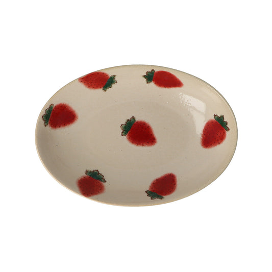 IZAWA | Strawberry Tableware - Deep Oval Plate