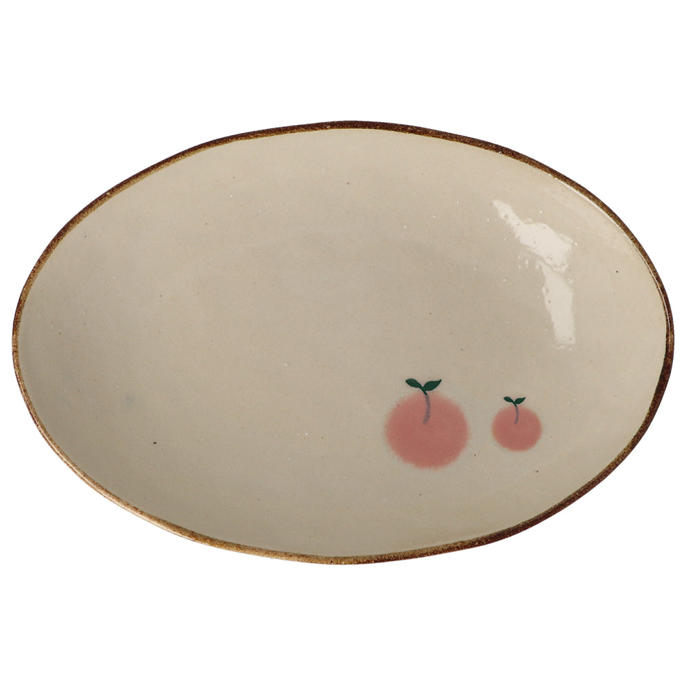 IZAWA | Peach Tableware - Deep Oval Plate