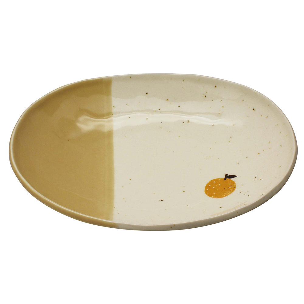 IZAWA | Yuzu & Fish Tableware - Yuzu Deep Oval Plate