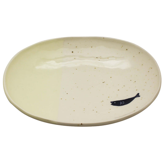 IZAWA | Yuzu & Fish Tableware - Fish Deep Oval Plate