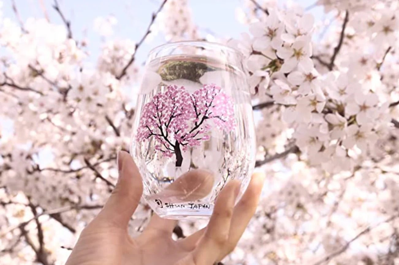 Sakura Glass Cup Set (Color Changing with Tempurature）