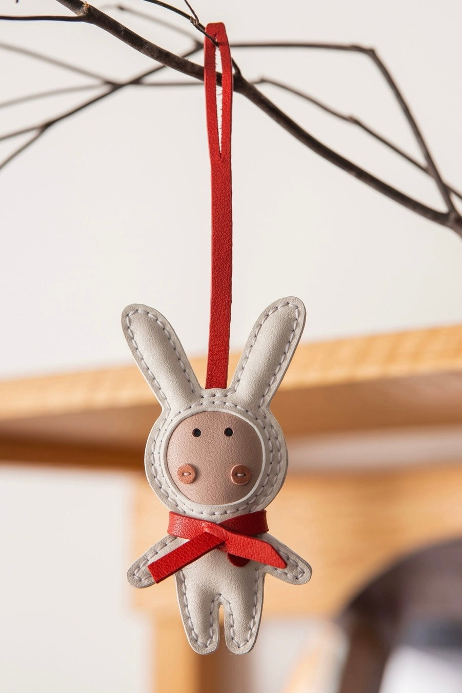 Scarf Bunny Bag Charm/Car Hanger