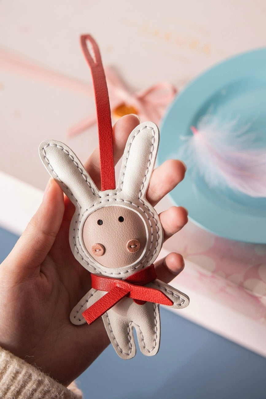 Scarf Bunny Bag Charm/Car Hanger