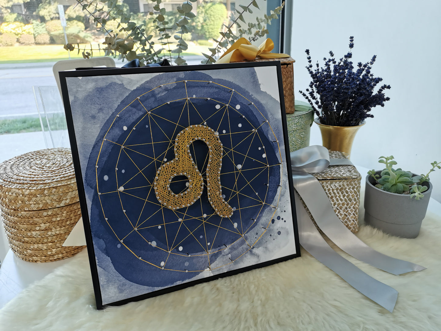 Constellation Symbol Framed String Art