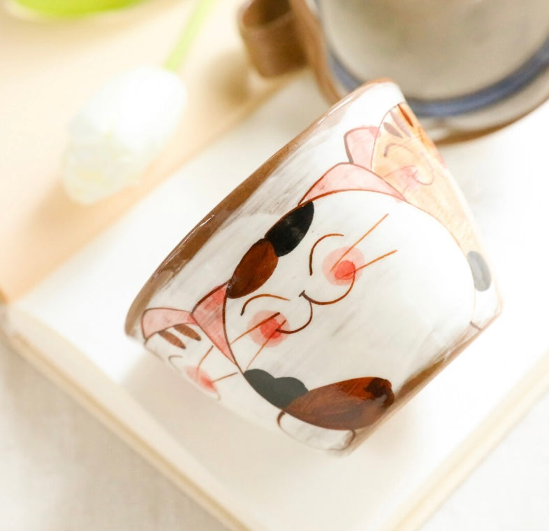 Hasami Ware Cat Mug Set of Two