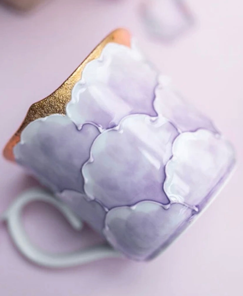 Arita Ware | Purple Peony Mug