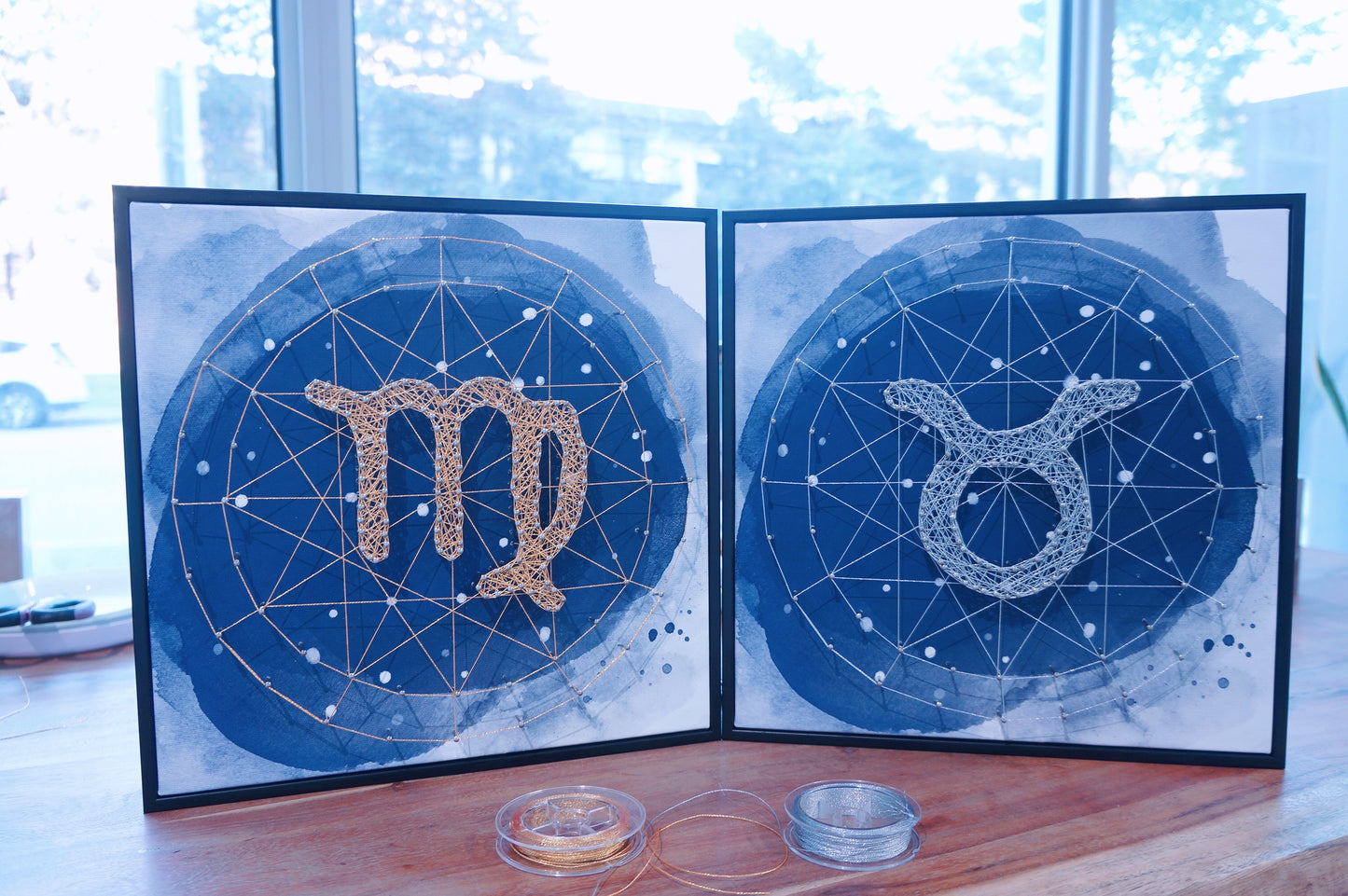 Constellation Symbol Framed String Art