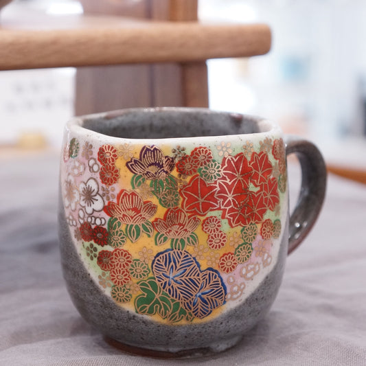 Kutani Ware | Golden Flowers Mug