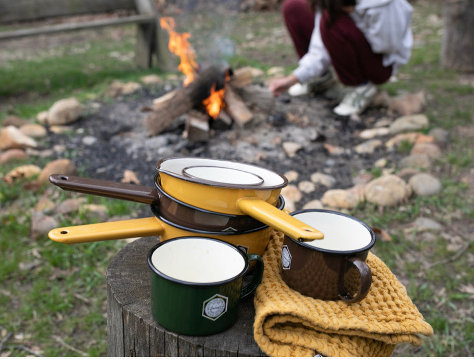 Crow Canyon | Camp Wandawega X CCH | Sauce Pot - Brown with Black Rim