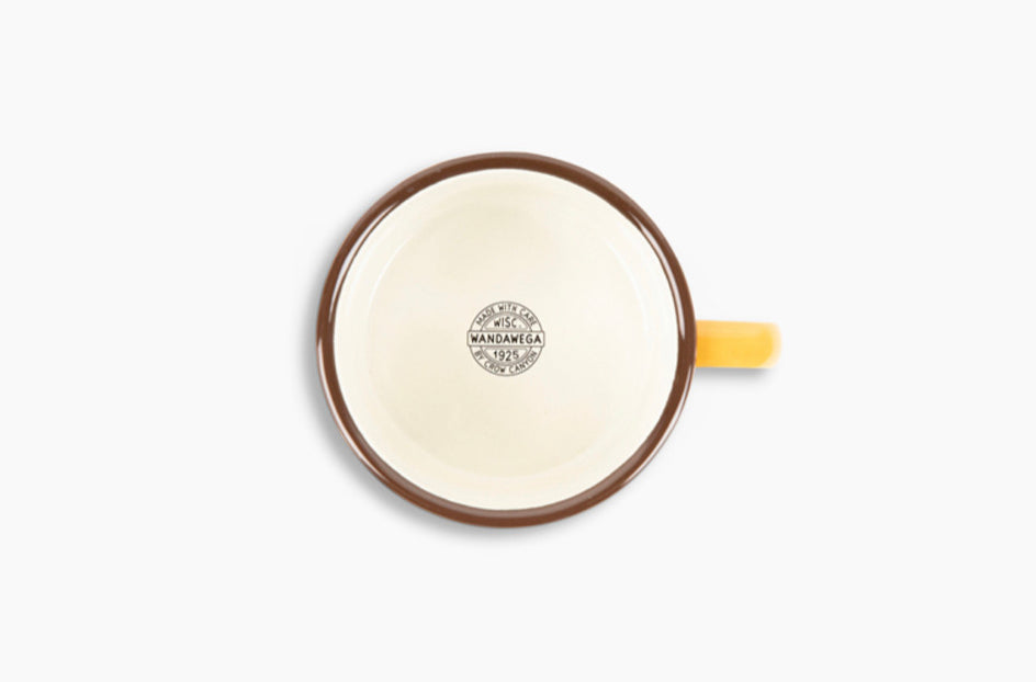 Crow Canyon | Camp Wandawega X CCH | Sauce Mug - Yellow with Brown Rim