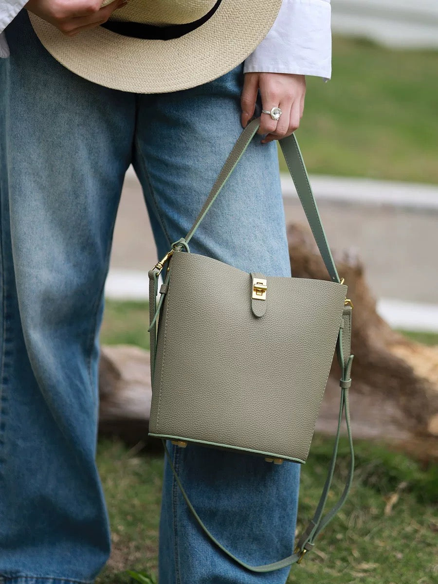 Bucket Bag with Detachable Sleeve Bag