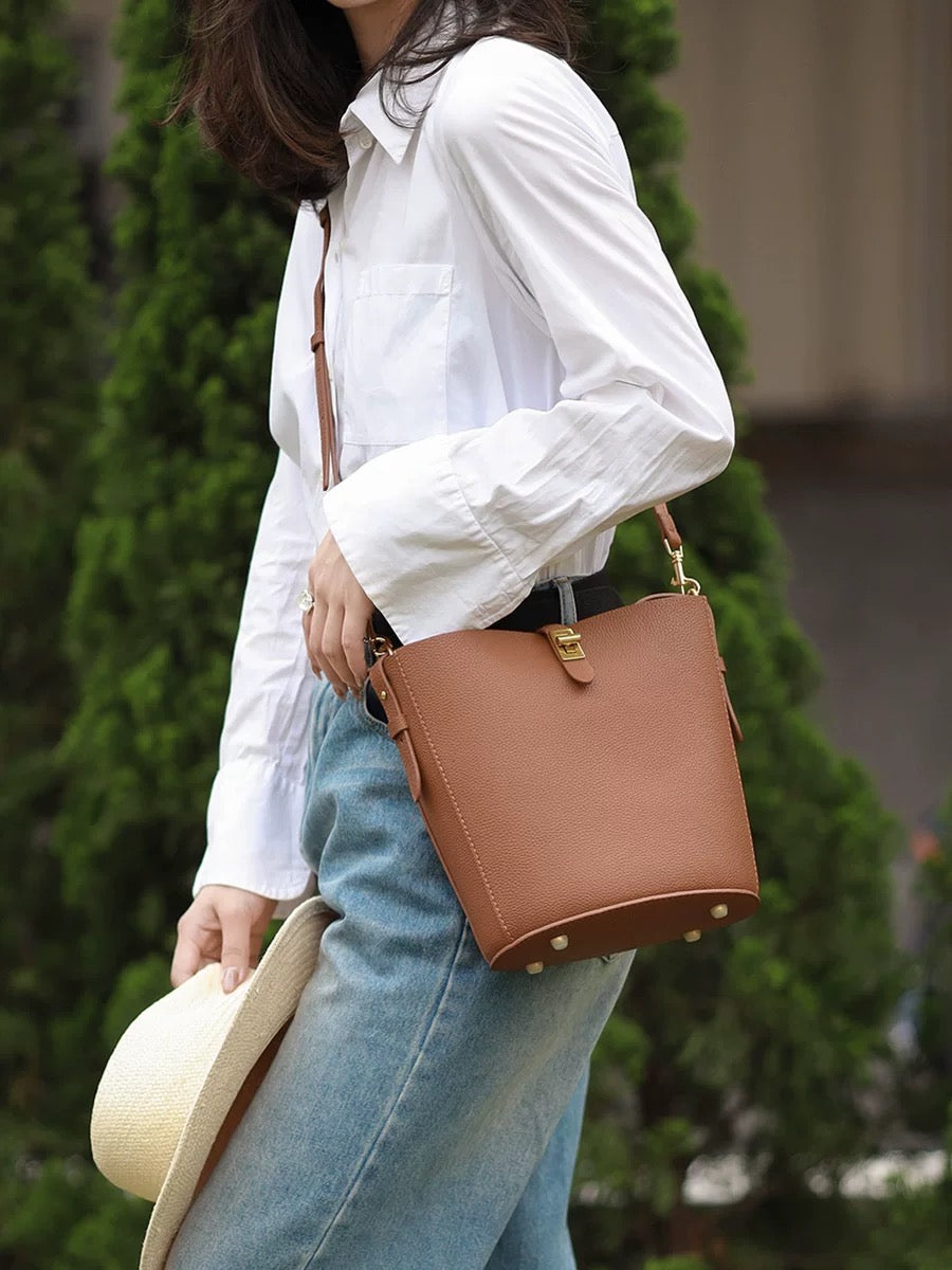 Bucket Bag with Detachable Sleeve Bag