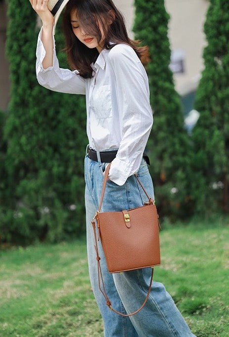 Bucket Bag with Detachable Sleeve Bag