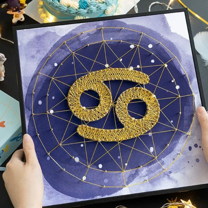 Constellation Symbol Framed String Art