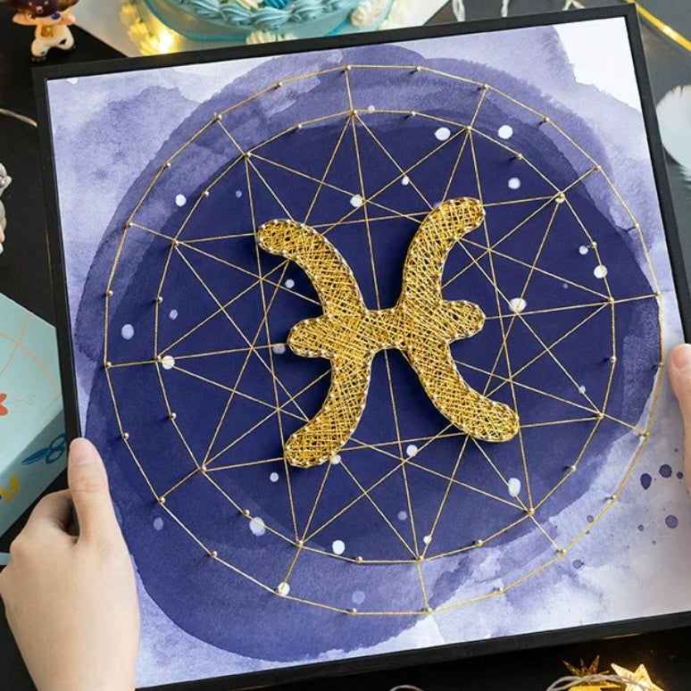 Constellation Symbol Framed String Art