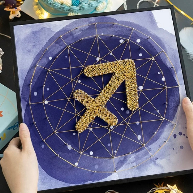 Constellation Symbol Framed String Art