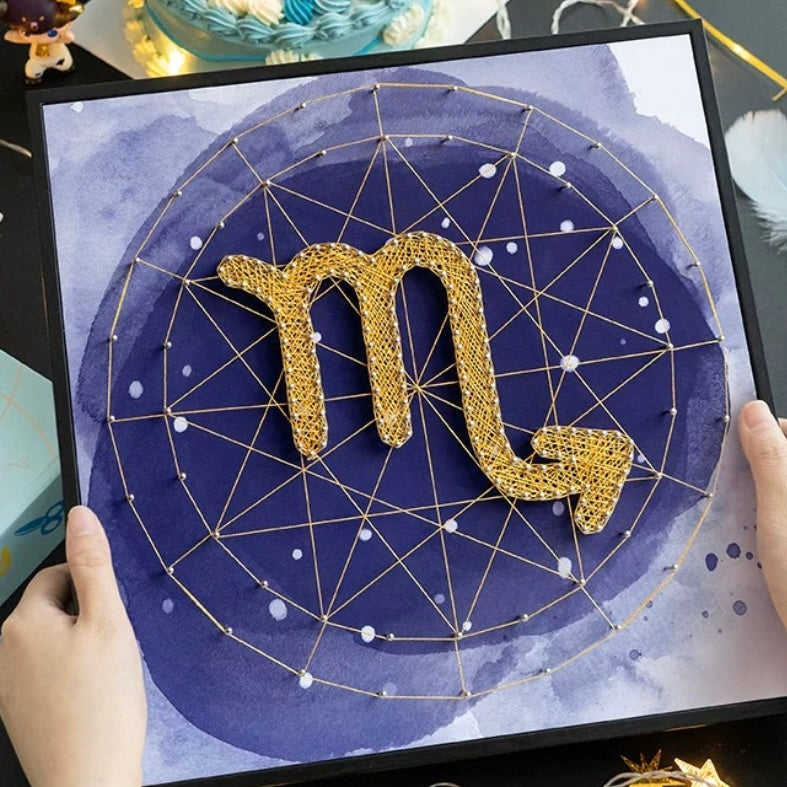 Constellation Symbol Framed String Art