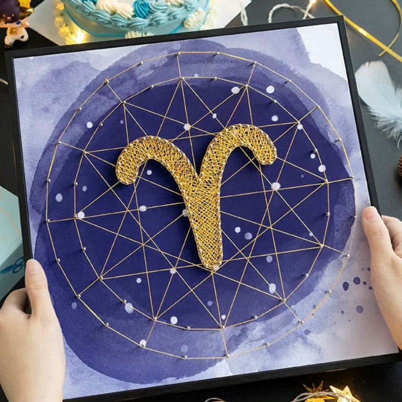 Constellation Symbol Framed String Art