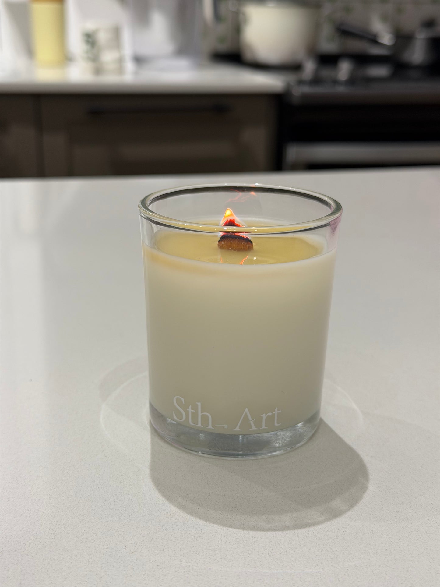 Hand-poured Glass Scented Soy Candle