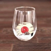 Sakura Mt. Fuji Glass Cup Set (Color Changing with Tempurature）