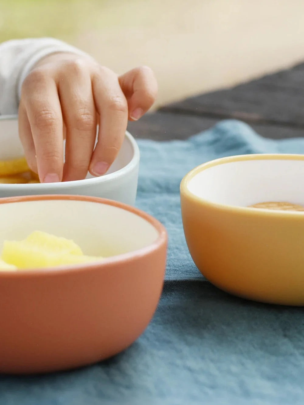 KINTO | BONBO | Kids Tableware - Snack Bowl - Blue