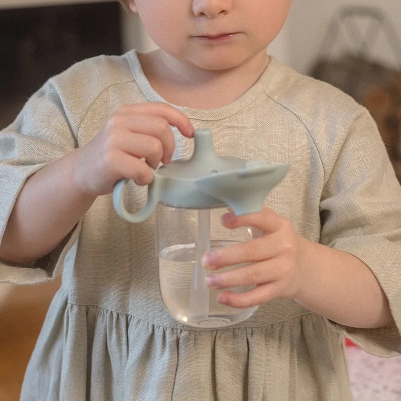 KINTO | BONBO | Kids Tableware - Straw Mug - Blue