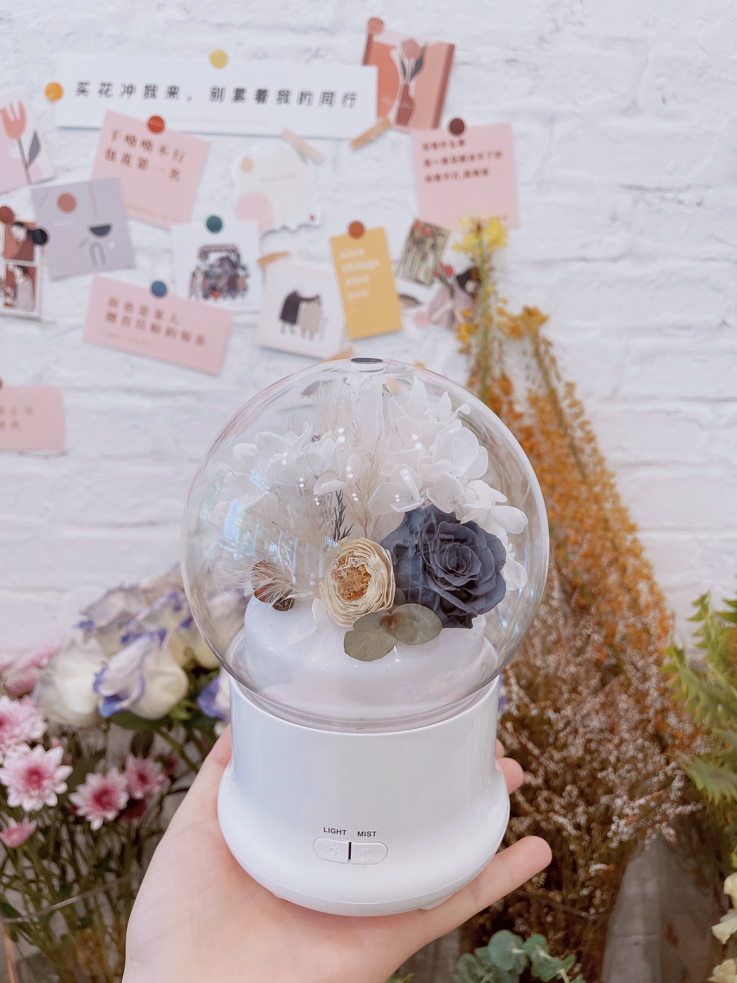 Dried Flower Home Diffuser & Light Workshop