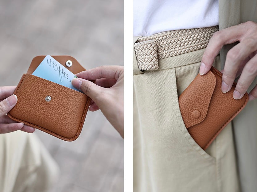 Button Flap Cardholder