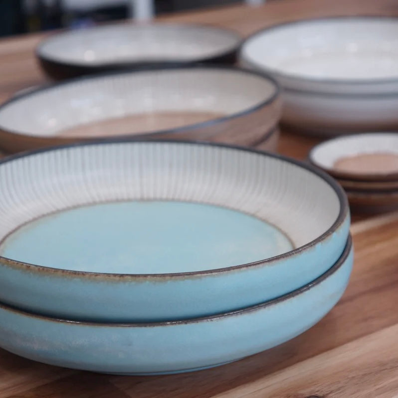 Mino Ware | Wabi Five Color Deep Plate