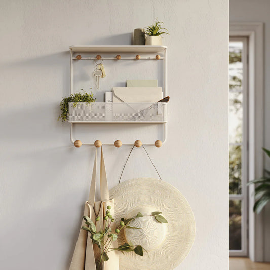 Umbra | Estique Shelf with Hooks (Pick up & Delivery Only)