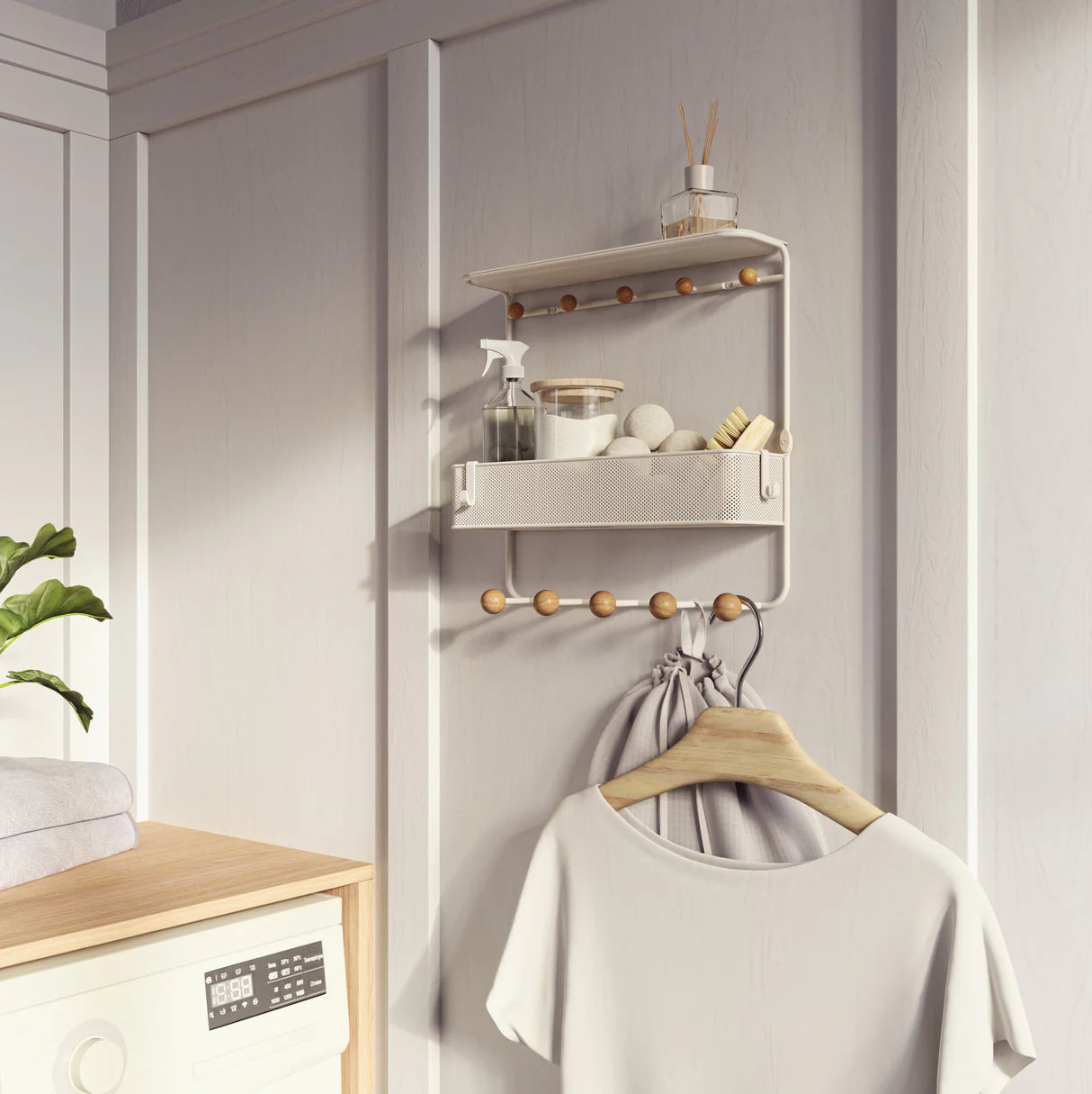 Umbra | Estique Shelf with Hooks (Pick up & Delivery Only)