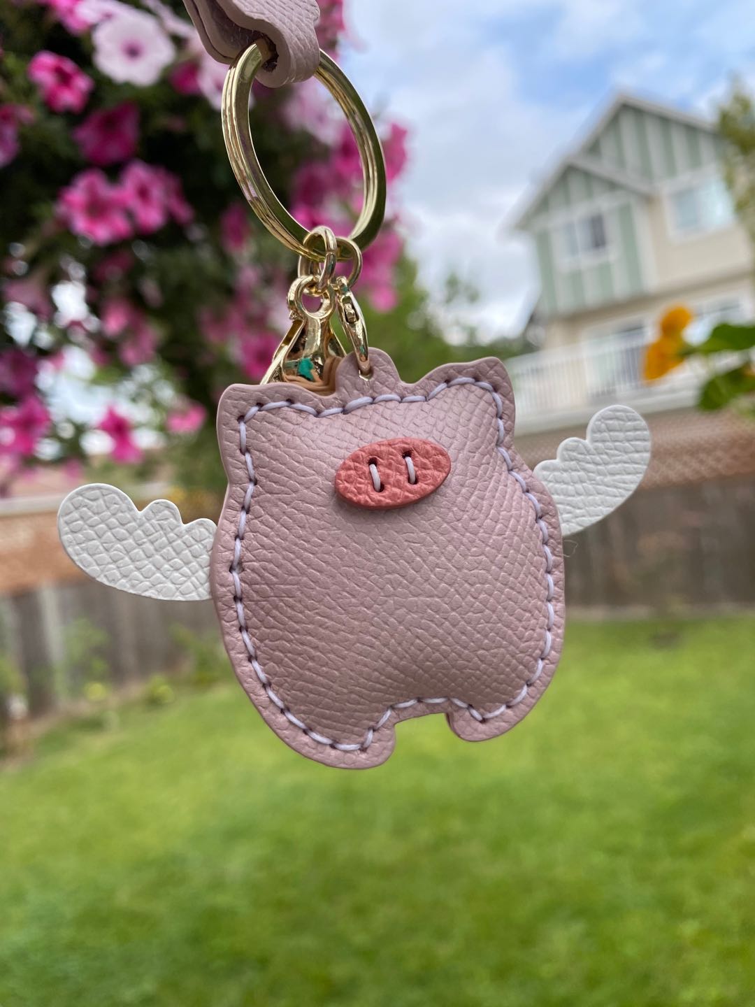 Flying Piggy Keychain