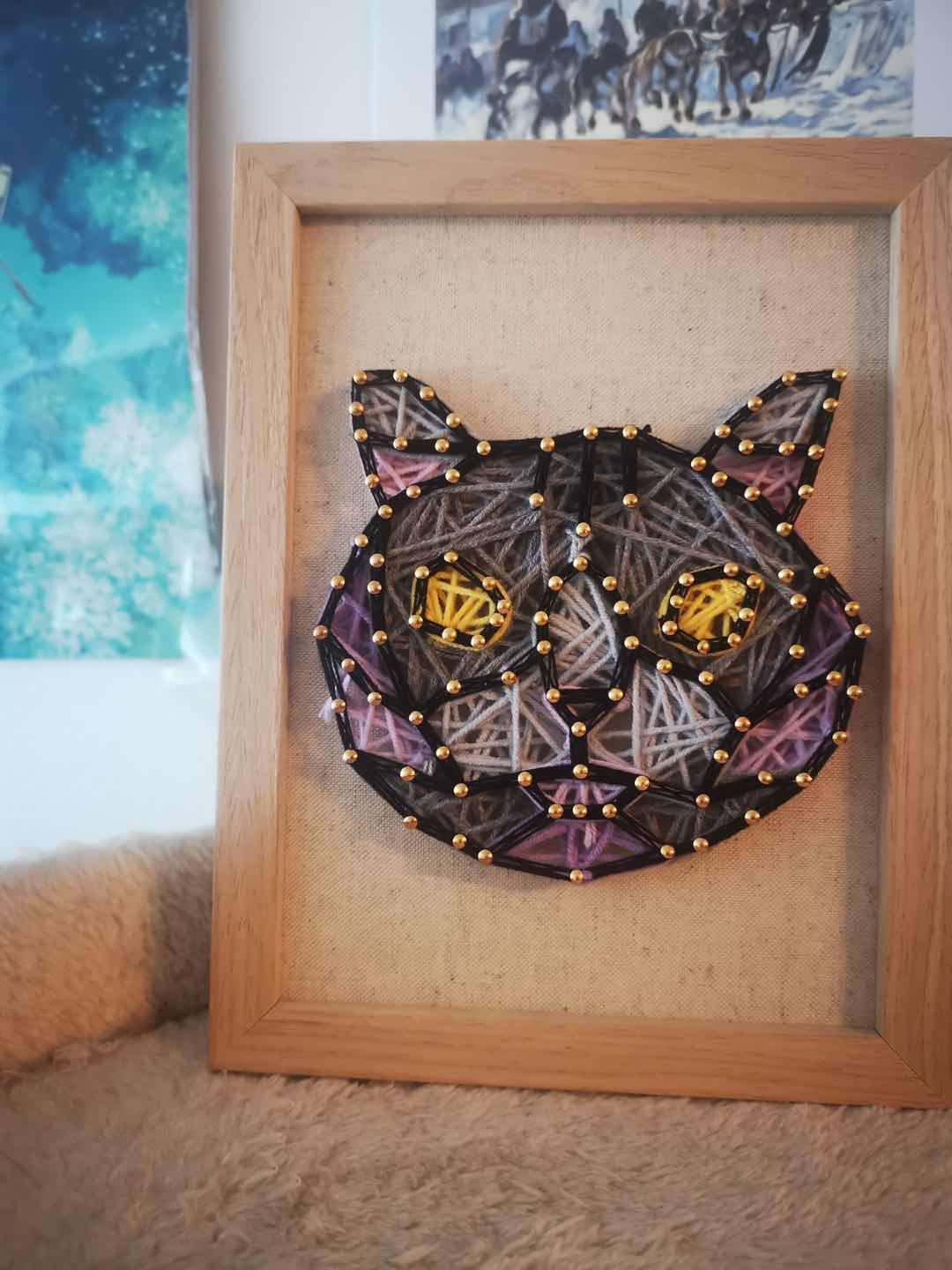 Customized Pattern Framed String Art