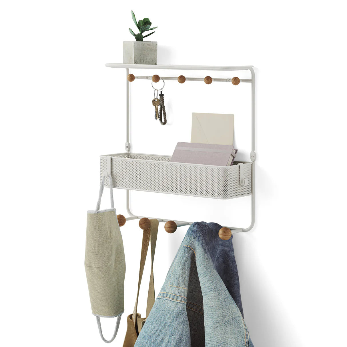 Umbra | Estique Shelf with Hooks (Pick up & Delivery Only)