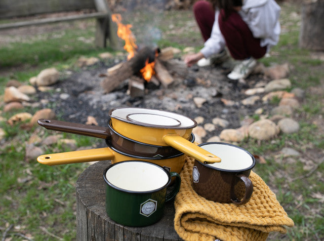 Crow Canyon | Camp Wandawega X CCH | Sauce Pot - Brown with Black Rim