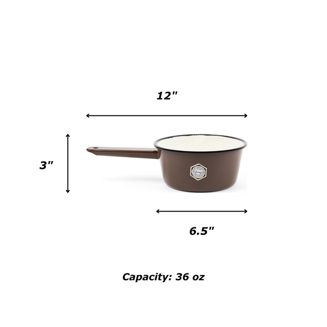 Crow Canyon | Camp Wandawega X CCH | Sauce Pot - Brown with Black Rim